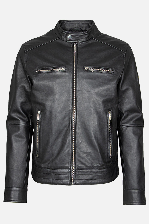 ΑΝΔΡΙΚΟ ΔΕΡΜΑΤΙΝΟ ΜΠΟΥΦΑΝ KARL LAGERFELD - 990 ΜΑΥΡΟ